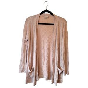 Soma Women's Light Blush Fuzzy Cardigan Size M